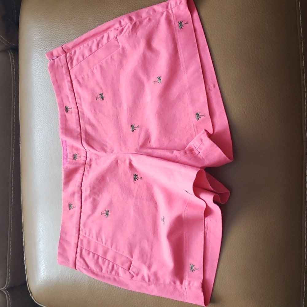 J Crew Palm Tree Embroidered Shorts